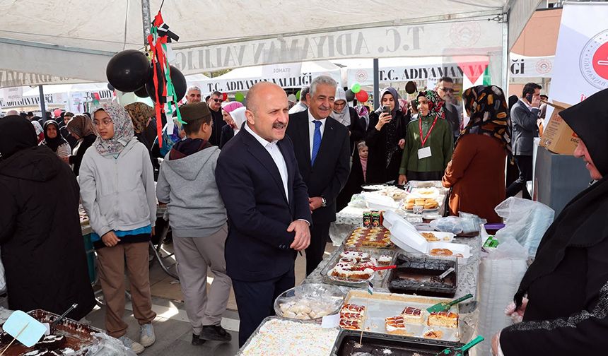 Adıyaman'da Gazze için 'Hayır Çarşısı' açıldı
