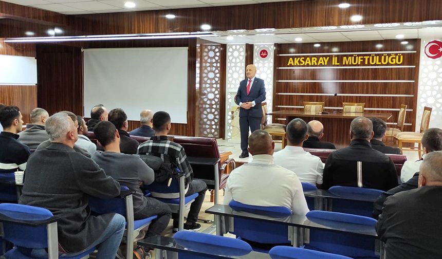 Aksaray'da hükümlülere manevi rehberlik programı