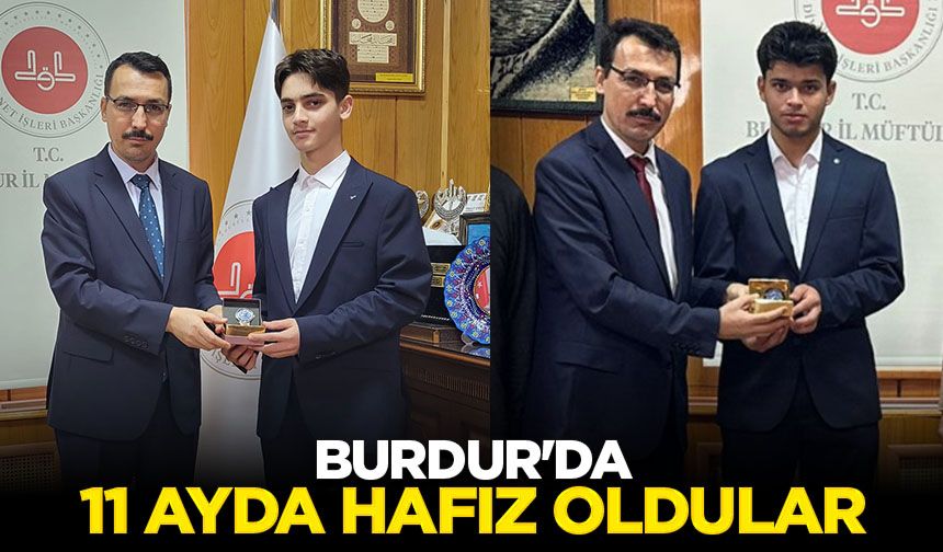 Burdur'da 11 ayda hafız oldular