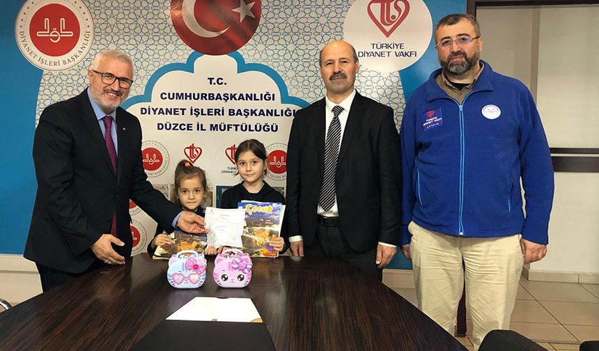 Düzceli miniklerden Gazze'ye destek