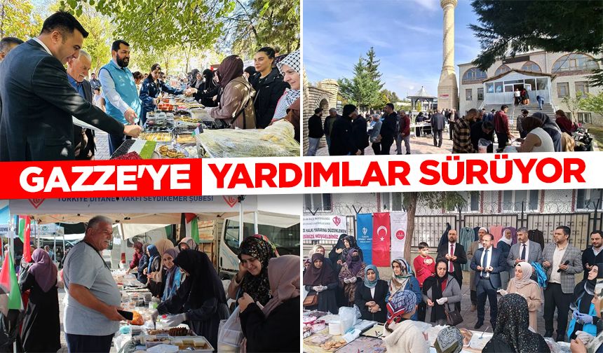 Gazze'ye yardımlar sürüyor