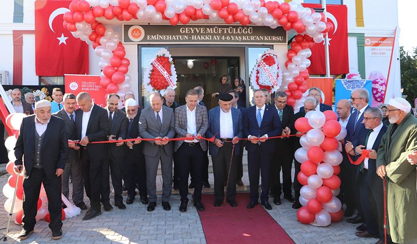 Geyve'de 4-6 Yaş Kur’an Kursu açıldı