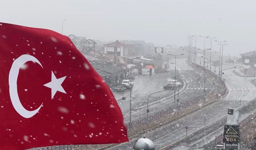 Erciyes'te kar yağışı etkili oldu