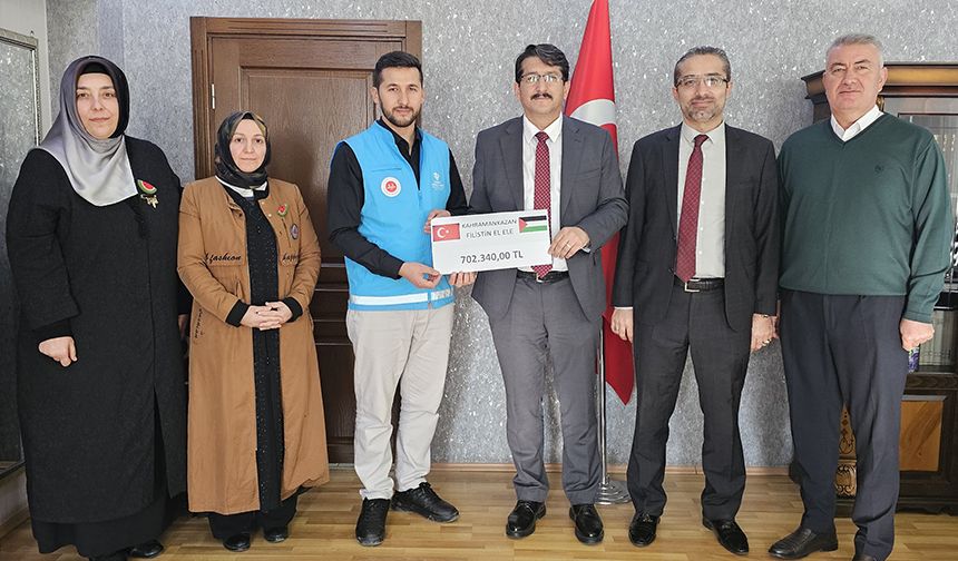 Kahramankazan'dan Gazze'ye büyük destek