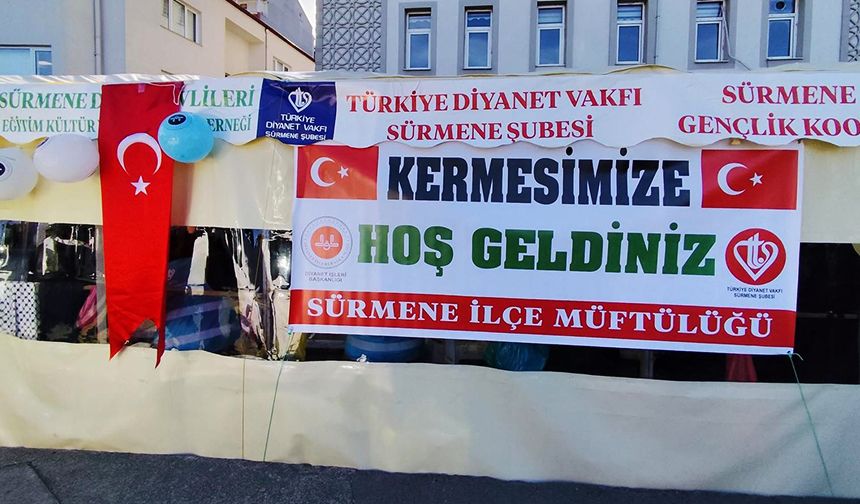 Sürmene'den Filistin'e destek