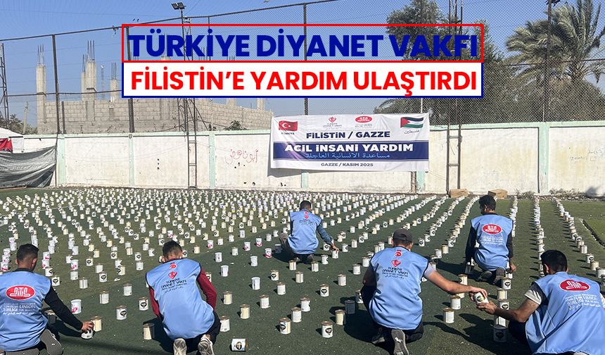 TDV, Filistin'e yardım ulaştırdı