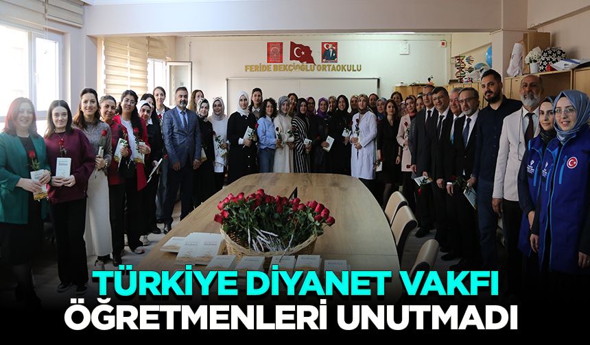 TDV, öğretmenleri unutmadı
