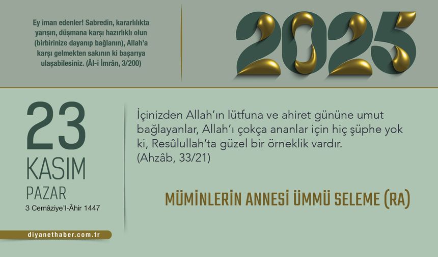 Müminlerin Annesi Ümmü Seleme (ra)