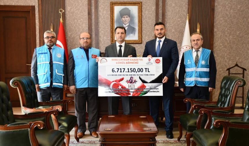 Sorgun’dan Gazze'ye gönül köprüsü