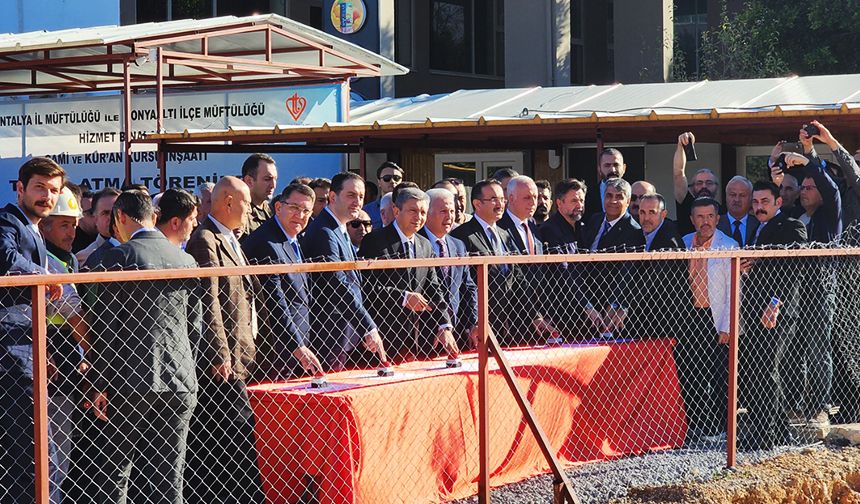 Antalya Müftülük Hizmet Binası'nın temeli atıldı