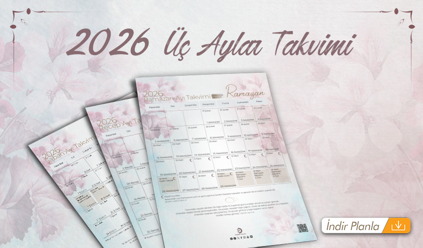 İndirilebilir Üç Aylar planlayıcısı - 2026