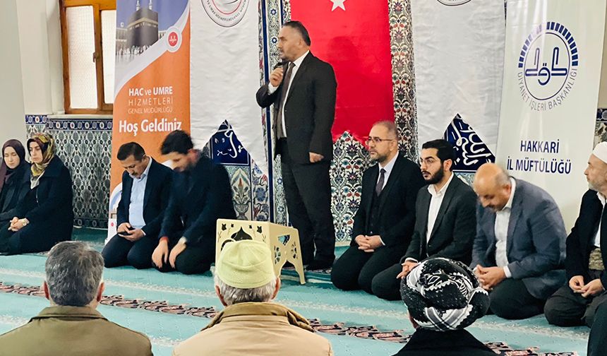 Hakkari'de umreciler bilgilendirildi