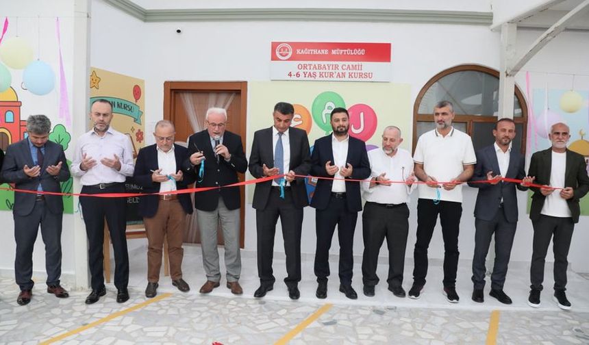 Ortabayır Camii 4-6 Yaş Kur’an Kursu dualarla açıldı