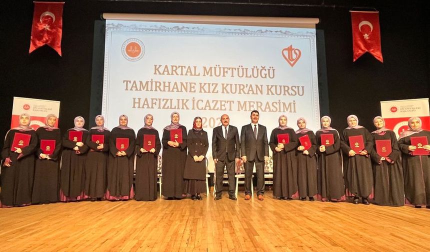 Kartal’da hafızlar icazet aldı