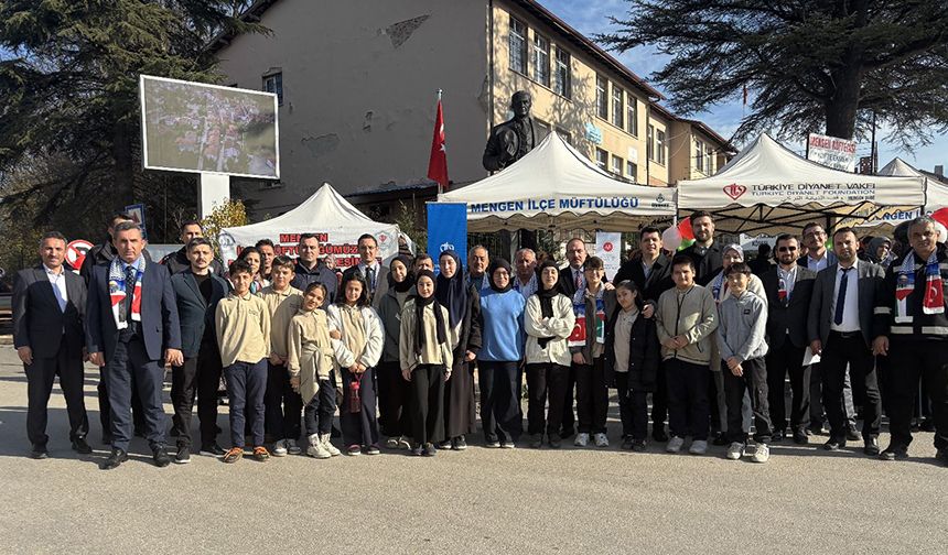 Mengen'de Gazze yararına kermes açıldı