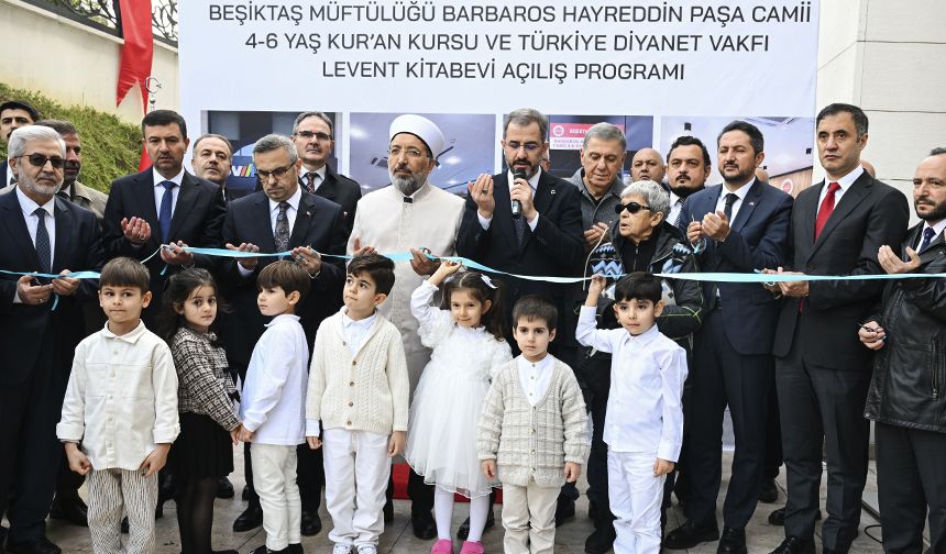 Barbaros Hayrettin Paşa Camii Kur'an Kursu ve TDV Kitabevi açıldı