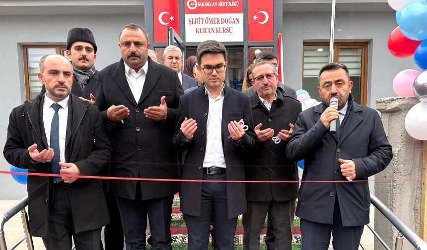 Sarıoğlan Şehit Ömer Doğan Kur'an Kursu dualarla açıldı