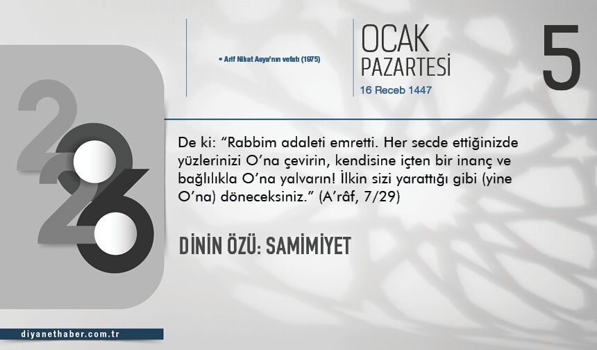 Dinin Özü: Samimiyet