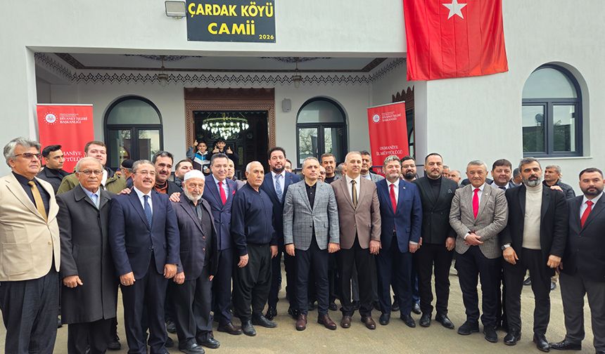 Çardak Köyü Camii dualarla açıldı
