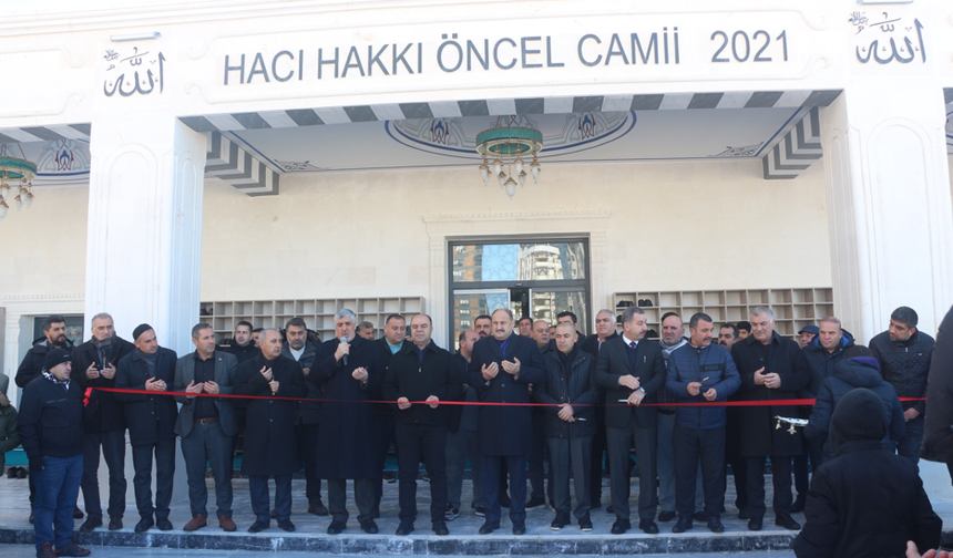 Hacı Hakkı Öncel Camii açıldı