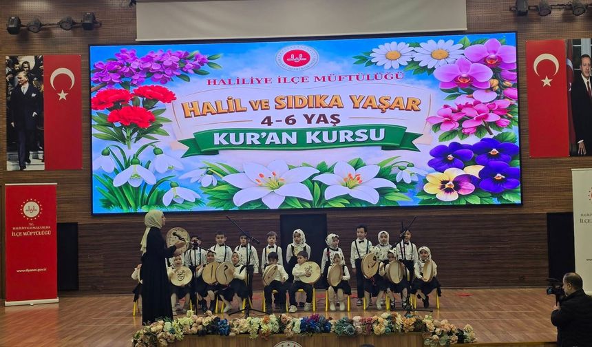 Haliliye'de minikler hünerlerini sergiledi