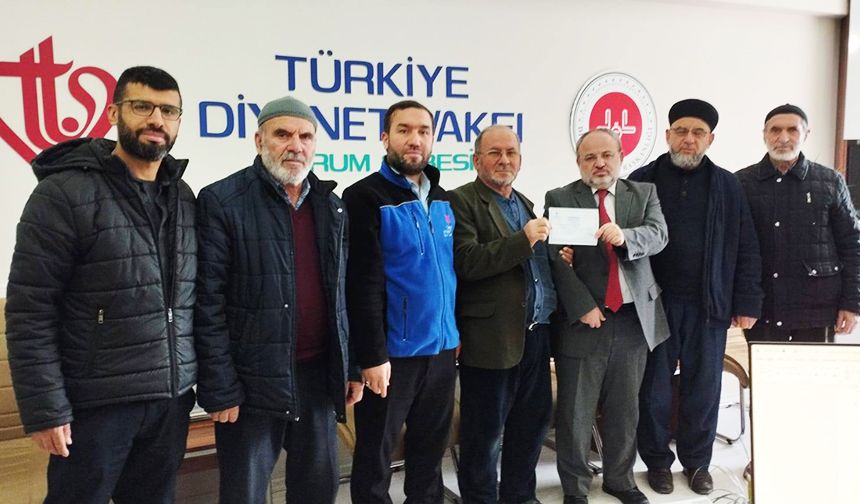 Cami cemaatinden Filistin'e anlamlı bağış