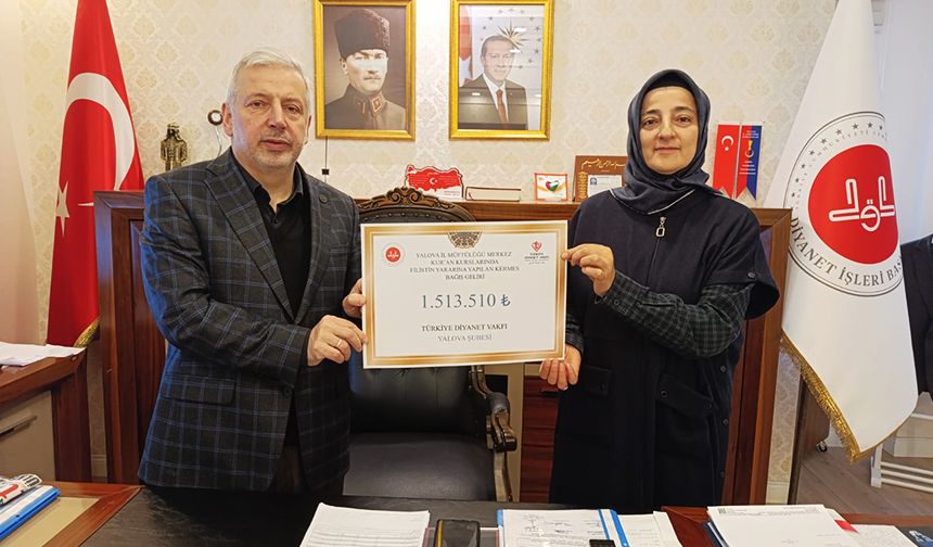 Yalova'dan Gazze'ye 1.5 Milyon bağış