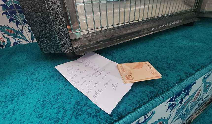 YOLCULAR CAMİYE NOT BIRAKTI