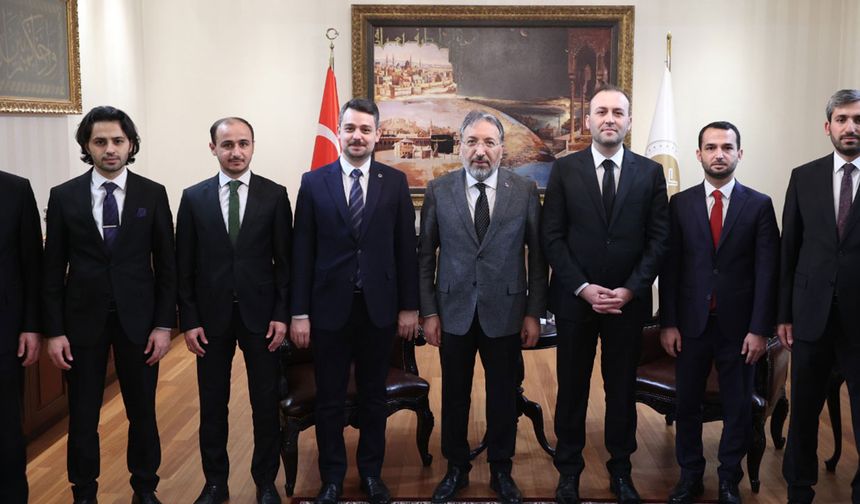 MÜFETTİŞLERİ KABUL ETTİ