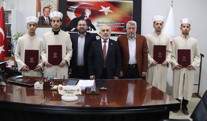 Çankırı'da hafızlar belge aldı