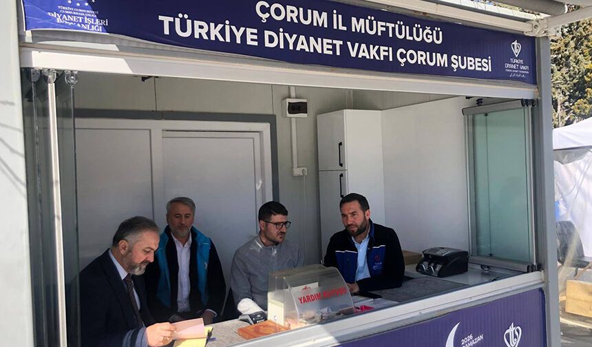 Çorum'da TDV Bağış standı açıldı