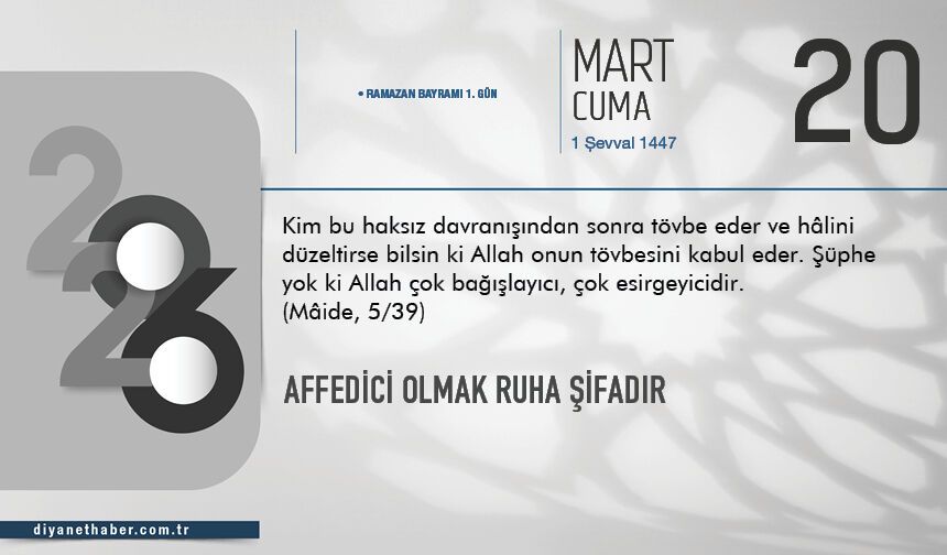 Affedici Olmak Ruha Şifadır