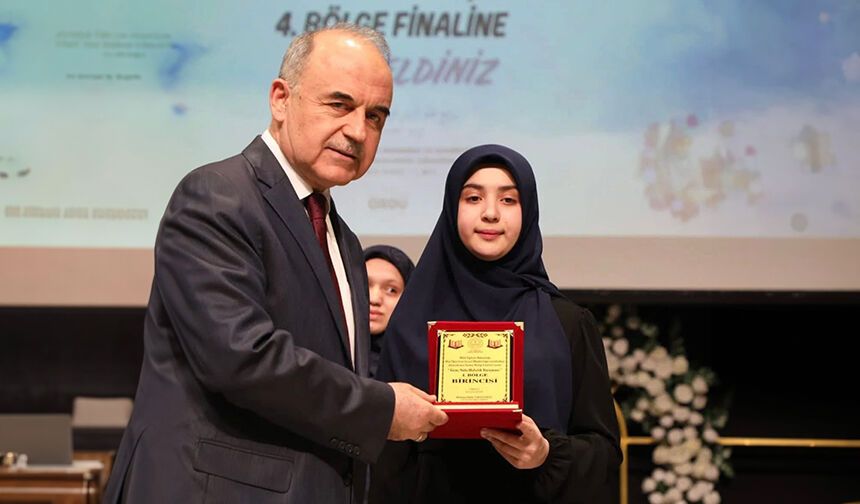 Ladikli hafız bölge birincisi oldu