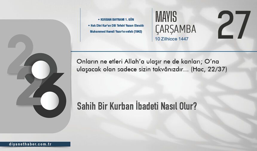 Sahih Bir Kurban İbadeti Nasıl Olur?