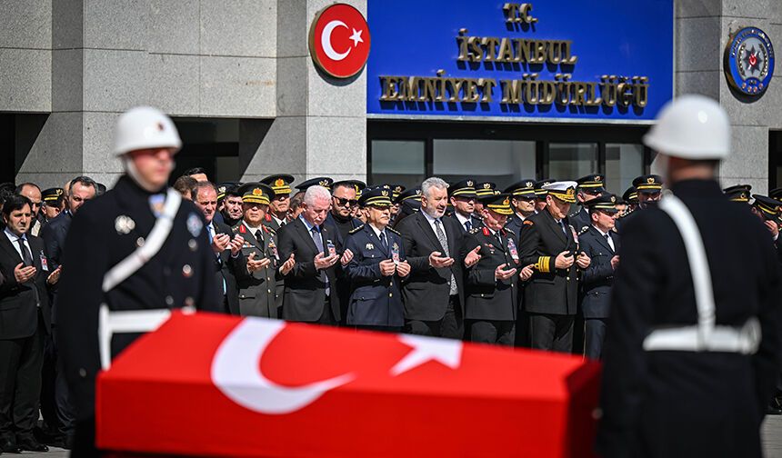 Şehit olan polis Seçkin Yalçın için tören düzenlendi