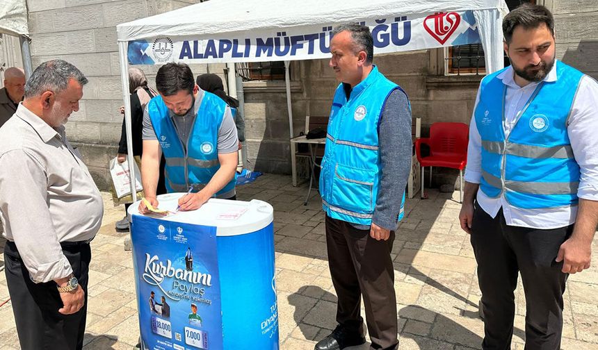 Ereğli ve Alaplı'da kurban kabul stantları açıldı