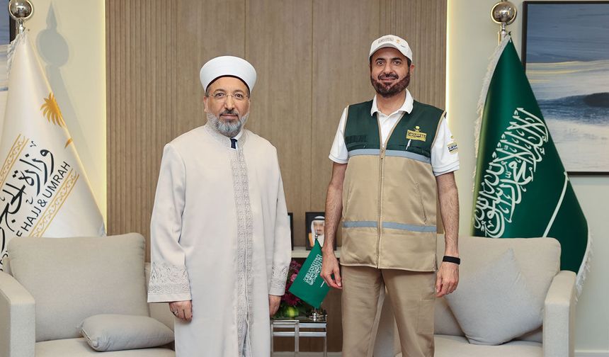 Diyanet İşleri Başkanı Arpaguş’tan Suudi Arabistan Hac ve Umre Bakanı er-Rabia’ya ziyaret