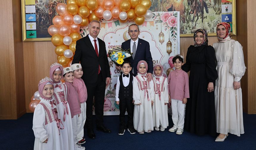 Osmaniye'de "4-6 Yaş Kur’an Kursları Mezuniyet Şenliği" düzenlendi