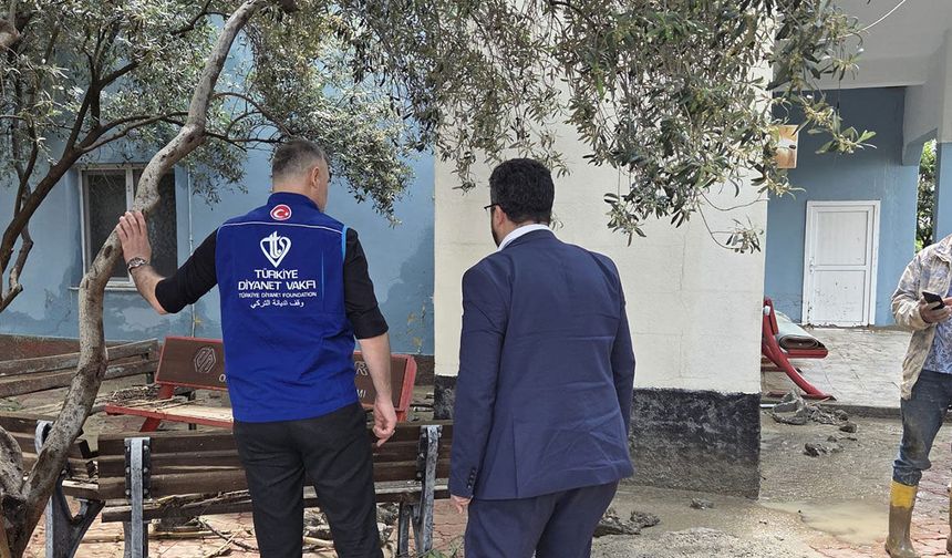 Osmaniye'de selden etkilenen camilerde hasar tespiti yapıldı