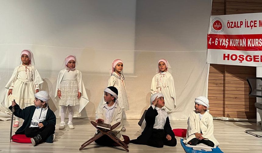 Özalp’ta 4-6 miniklerin yıl sonu programı