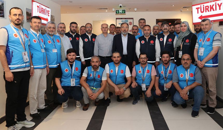 BAŞKAN ARPAGUŞ MEKKE'DE EKİP BAŞKANLIKLARINI ZİYARET ETTİ