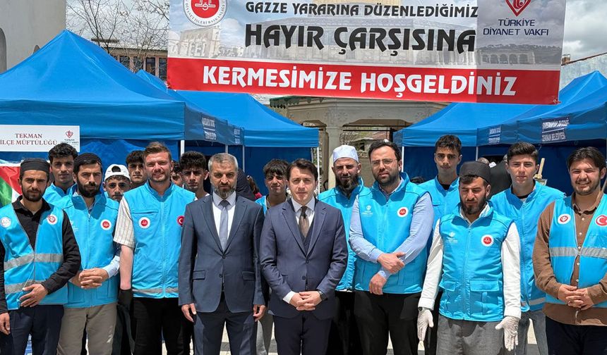 Tekman'da Filistin yararına kermes düzenlendi