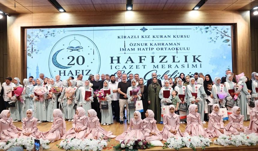 Bağcılar’da 20 hafız için icazet merasimi düzenlendi