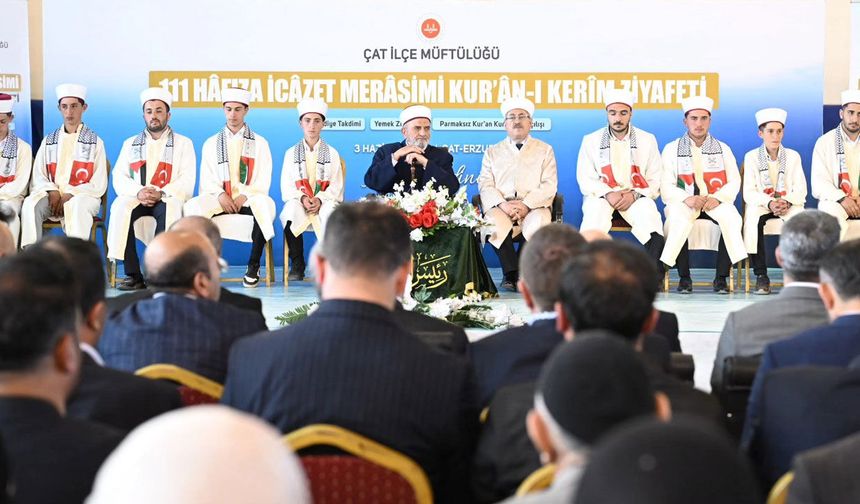 ERZURUM'DA 111 HAFIZ İCAZET ALDI