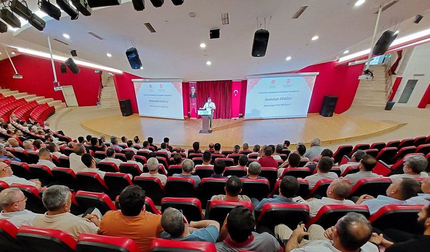 Manavgat’ta din görevlileri kırım kongo ve ilk yardım hakkında bilgilendirildi