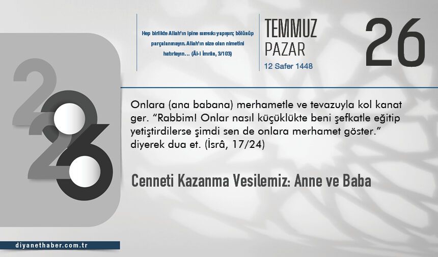 Cenneti Kazanma Vesilemiz: Anne ve Baba