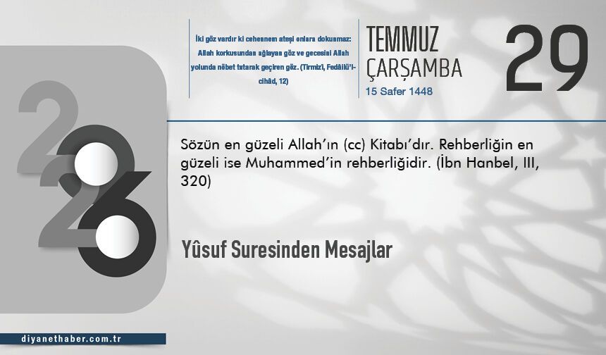 Yûsuf Suresinden Mesajlar