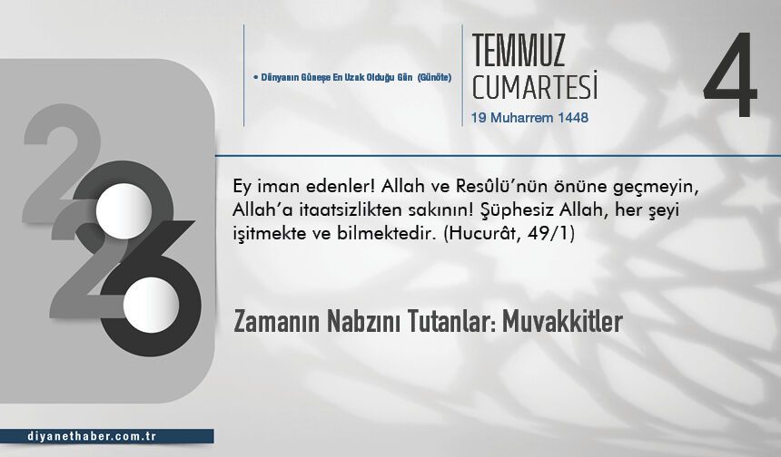 Zamanın Nabzını Tutanlar: Muvakkitler