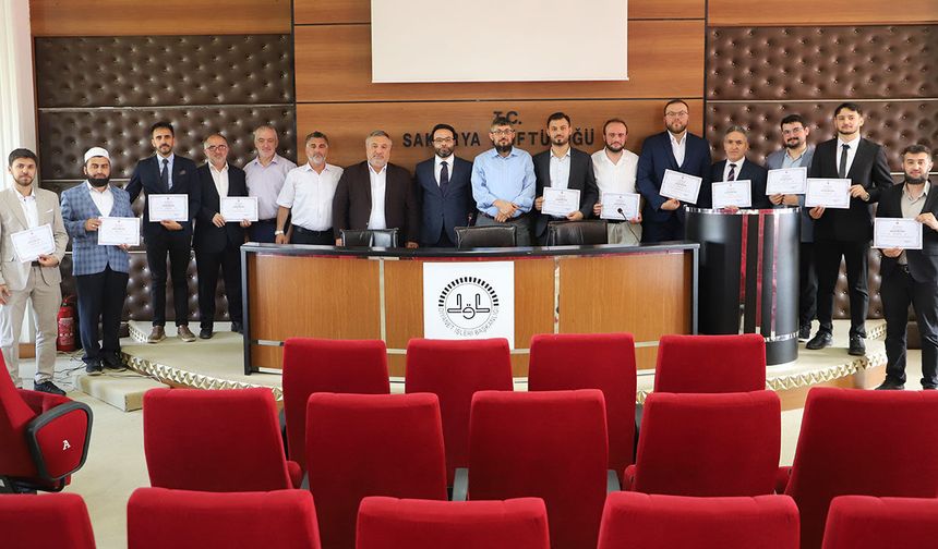 Sakarya'da "Hizmet İçi Talim ve Tashih-i Huruf Kursu" tamamlandı