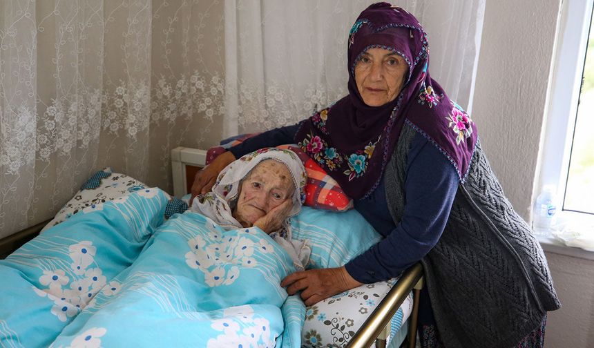 114 YAŞINDAKİ SALLİ NİNEYE ASIRLIK VEFA